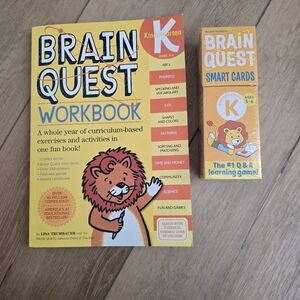 Brain Quest Workbook and Flip Cards Smart Cards Kindergarten